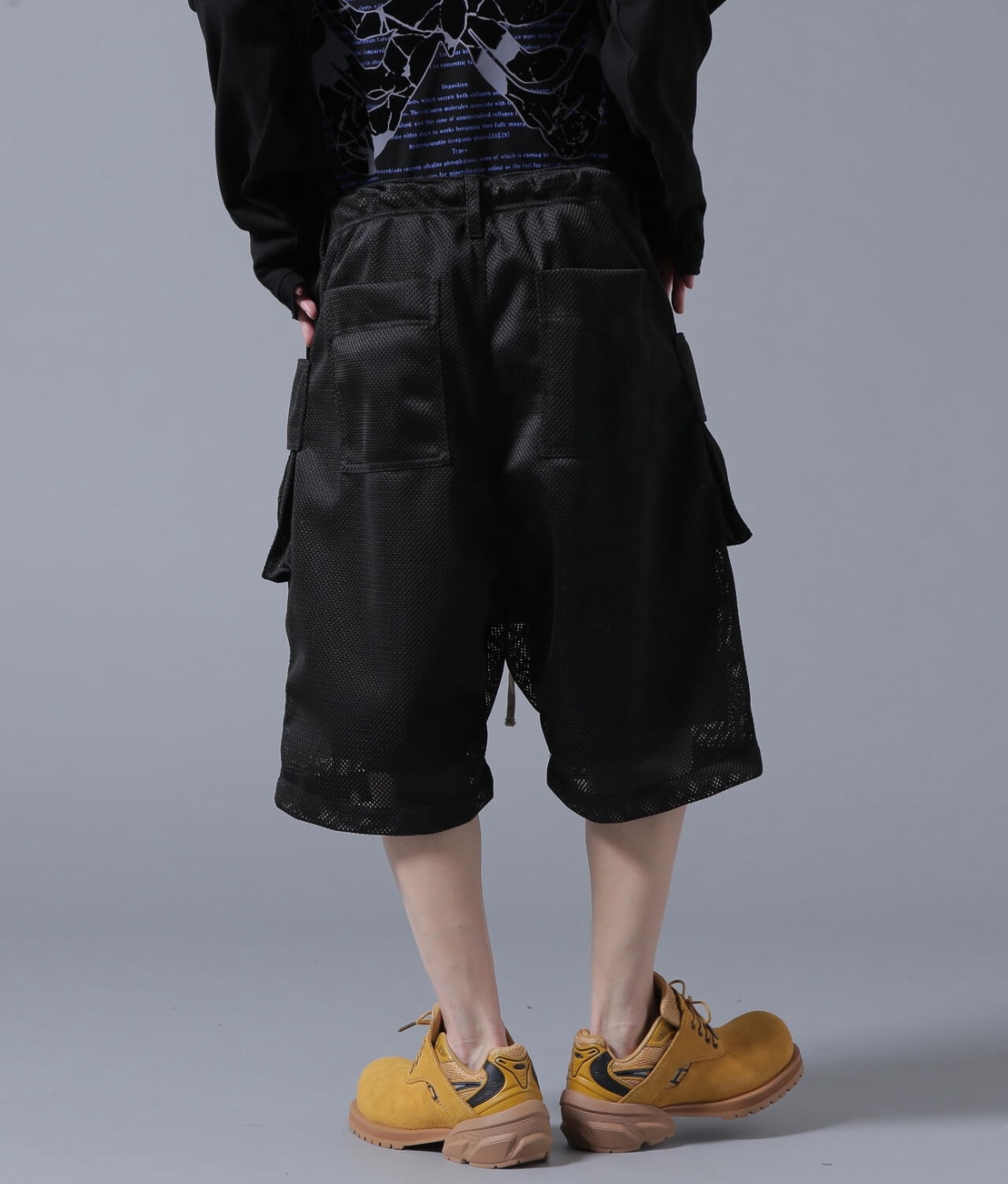 DankeSchon/ダンケシェーン/MESH SHORTS Black M