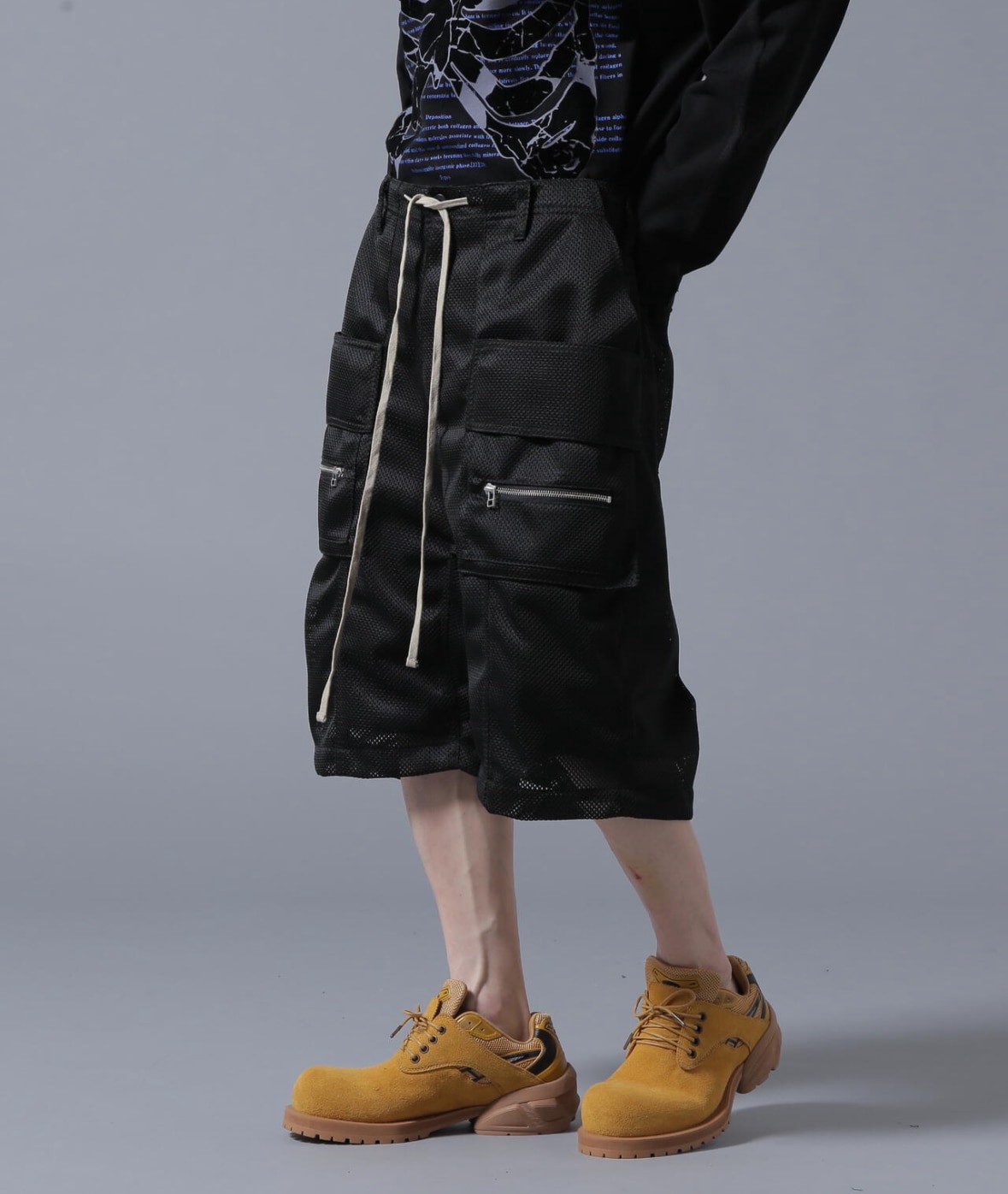 DankeSchon/ダンケシェーン/MESH SHORTS Black M