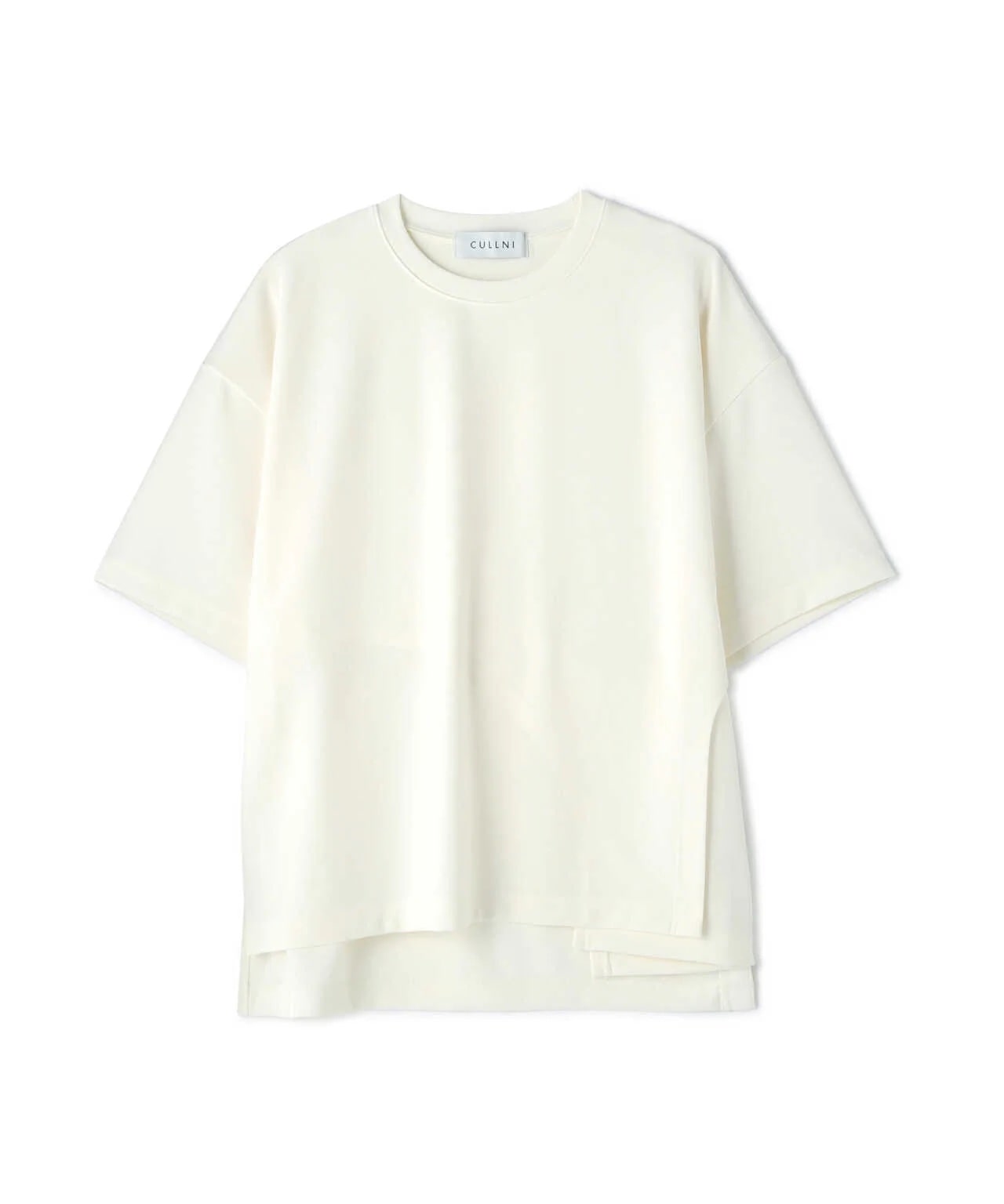 CULLNI/クルニ/Rounded-cutting Layered Georgette Tee/ラウンドカット