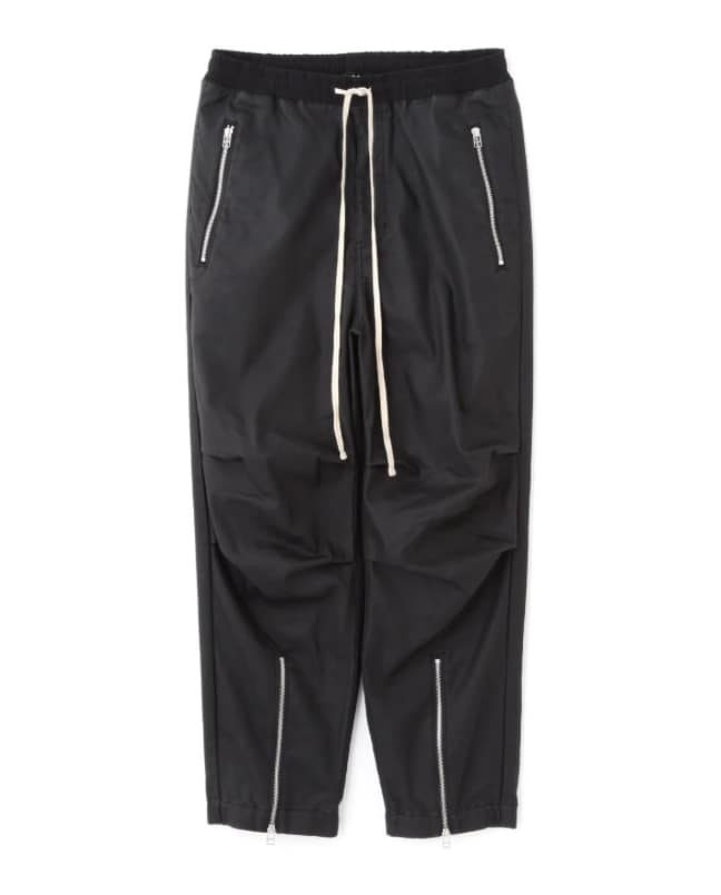 DankeSchon/ダンケシェーン/COATING FRONT ZIP PANTS/コーティングジップパンツ Black S