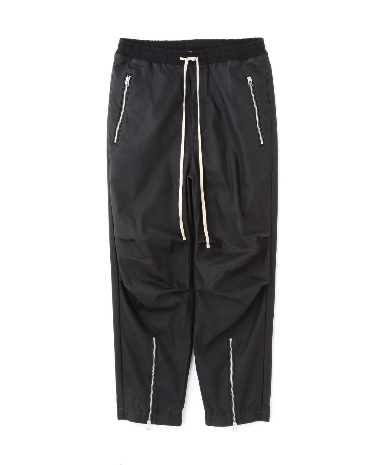 DankeSchon/ダンケシェーン/COATING FRONT ZIP PANTS/コーティングジップパンツ Black S