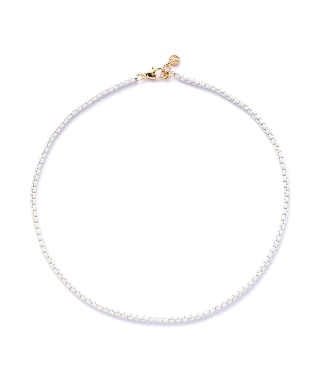 【BTS SUGA ＆J-HOPE / aespa NINGNING 着用】MIKSHIMAI/ミクシマイ/COLOR CHAIN 001 NECKLACE/ネックレス White Free