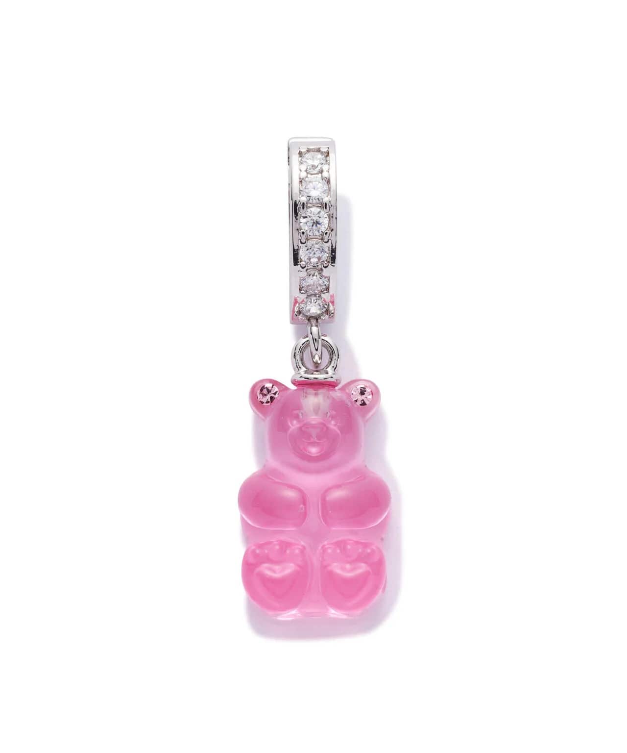 【BTS JUNG KOOK / 少女時代 TAE YEON 他 着用】MIKSHIMAI/ミクシマイ/CANDY BEAR PENDANT/キャンディベアペンダント Pink Free