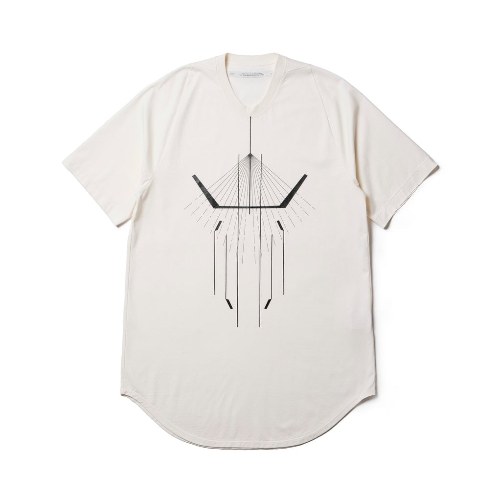 Julius/ユリウス/847CPM1-OFF WHITE / プリントベーシックTシャツ White 2