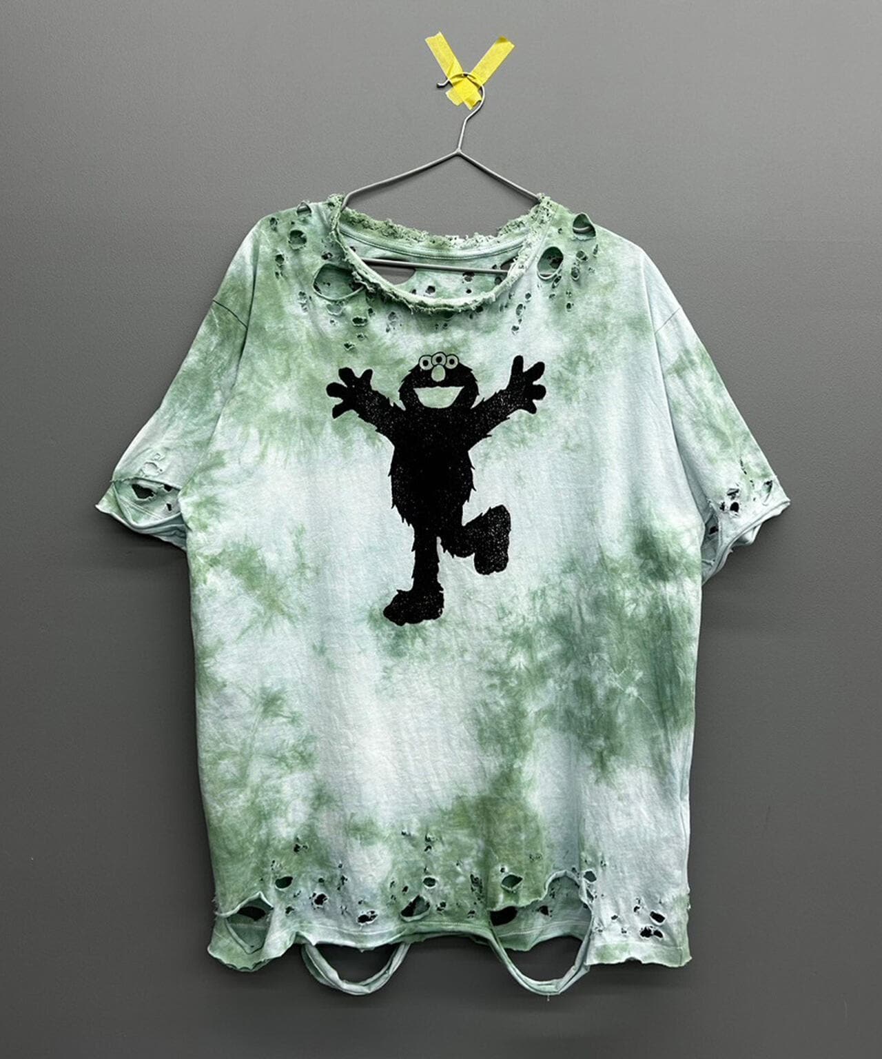 TEPPEI FURUYAMA/テッペイフルヤマ/TIE DYE HARD CRASH ELM TEE Green Free