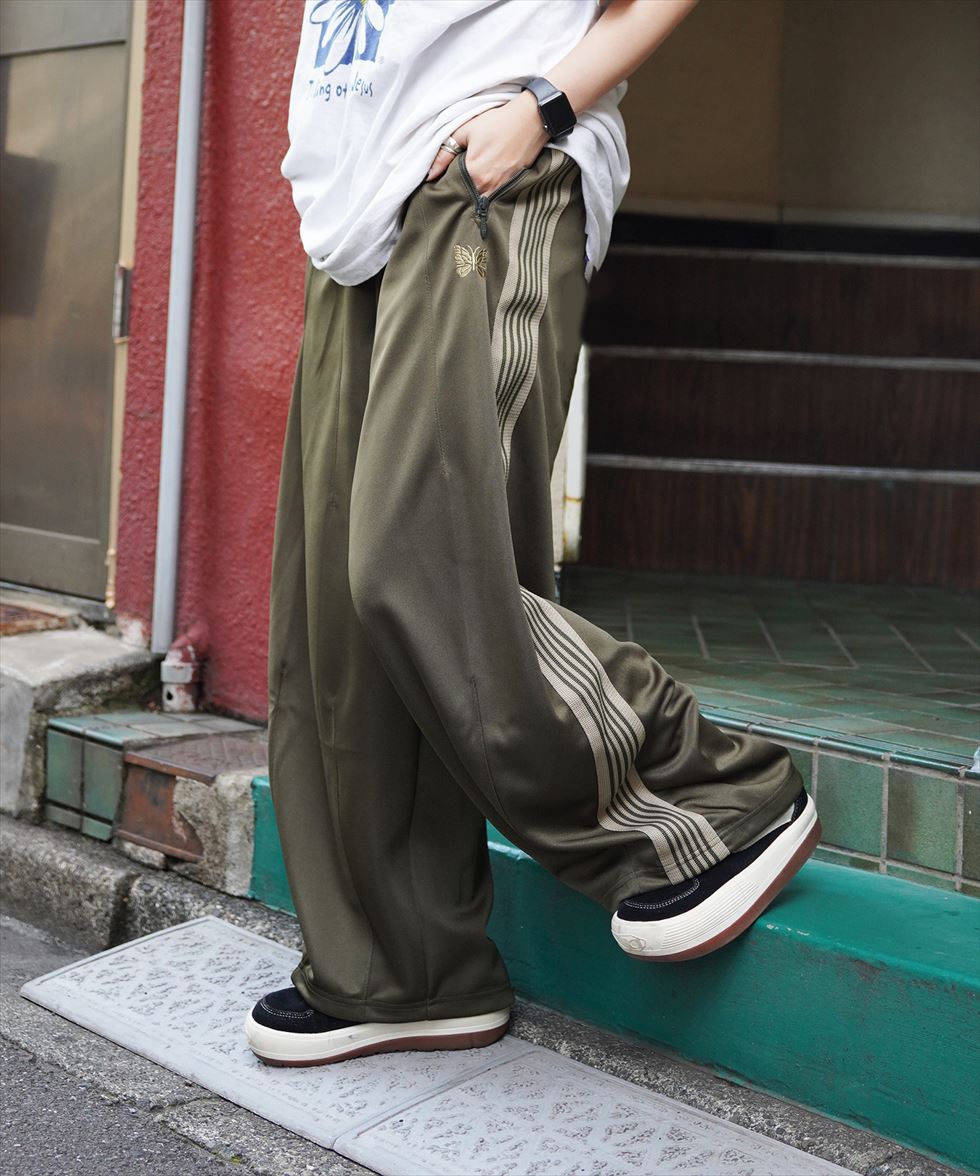 NEEDLES/LHP EXCLUSIVE/H.D TRACK PANTS-POLY SMOOTH