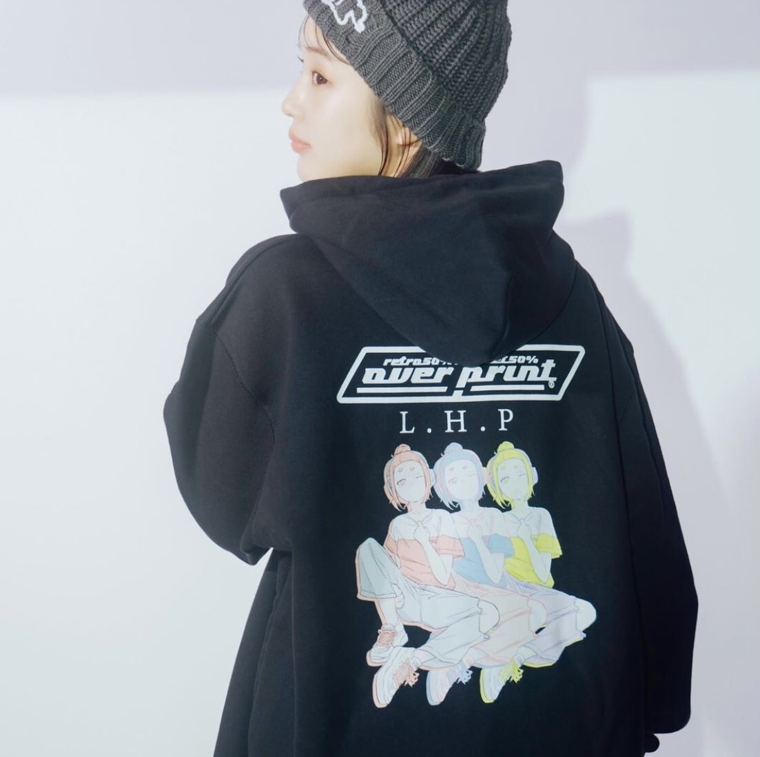 11月1日発売先行予約Overprint/DeleyHoodie LHP limited Black M
