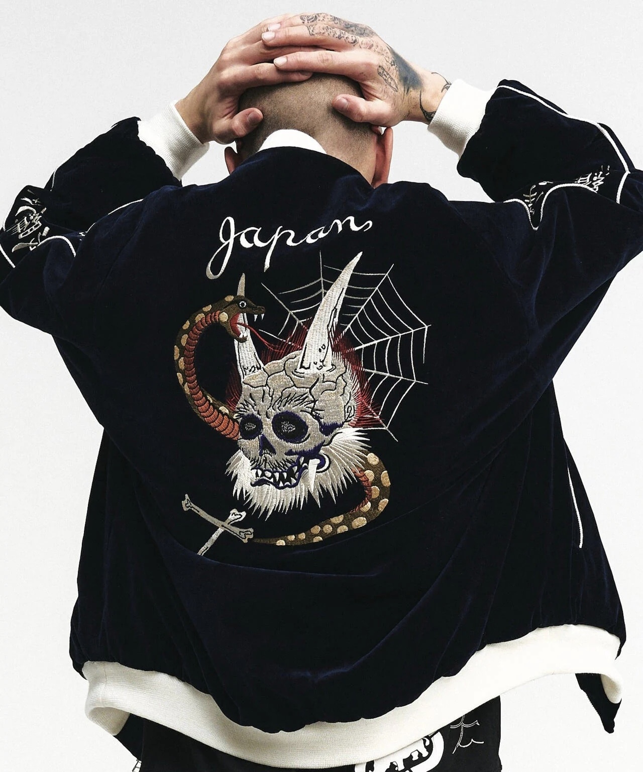 blackmeans/ブラックミーンズ/【LHP EXCLUSIVE】SKA JACKET VELVETEEN Navy 3