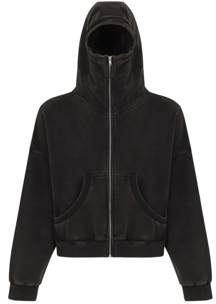 entire studios　/ エンタイアスタジオ　/ FULL ZIP / WASHED BLK Washed Black S