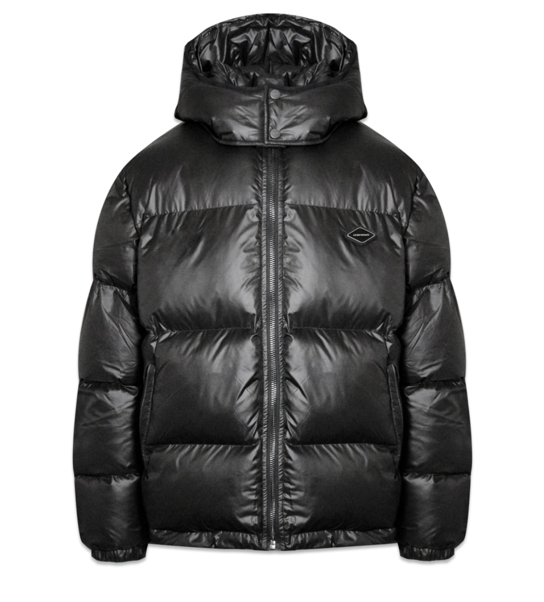 UNKNOWN LONDON アンノーンロンドン Studded Puffer Jacket Black M