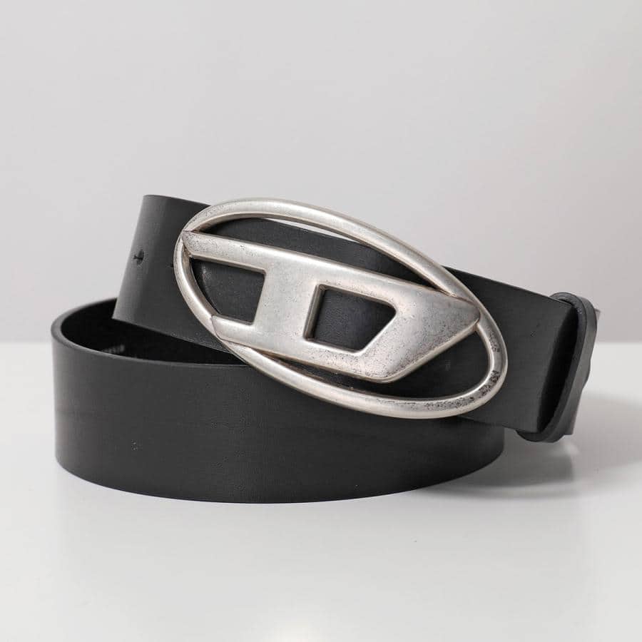 Diesel ディーゼル カウレザーベルト Black 85