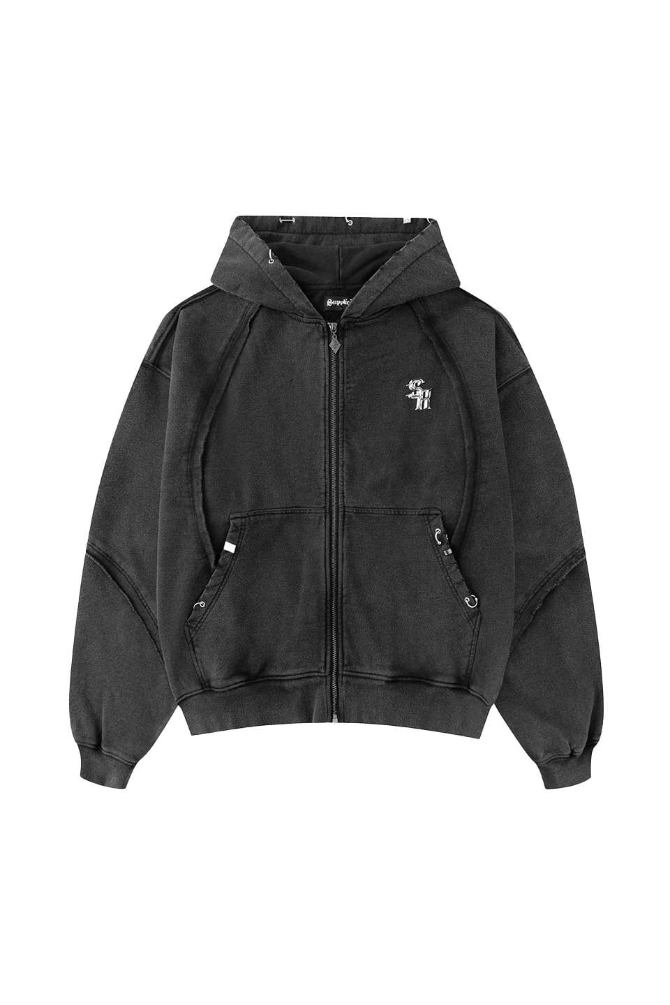  Supplier/サプライヤーSwitching Pierced Zip Hoodie Black M