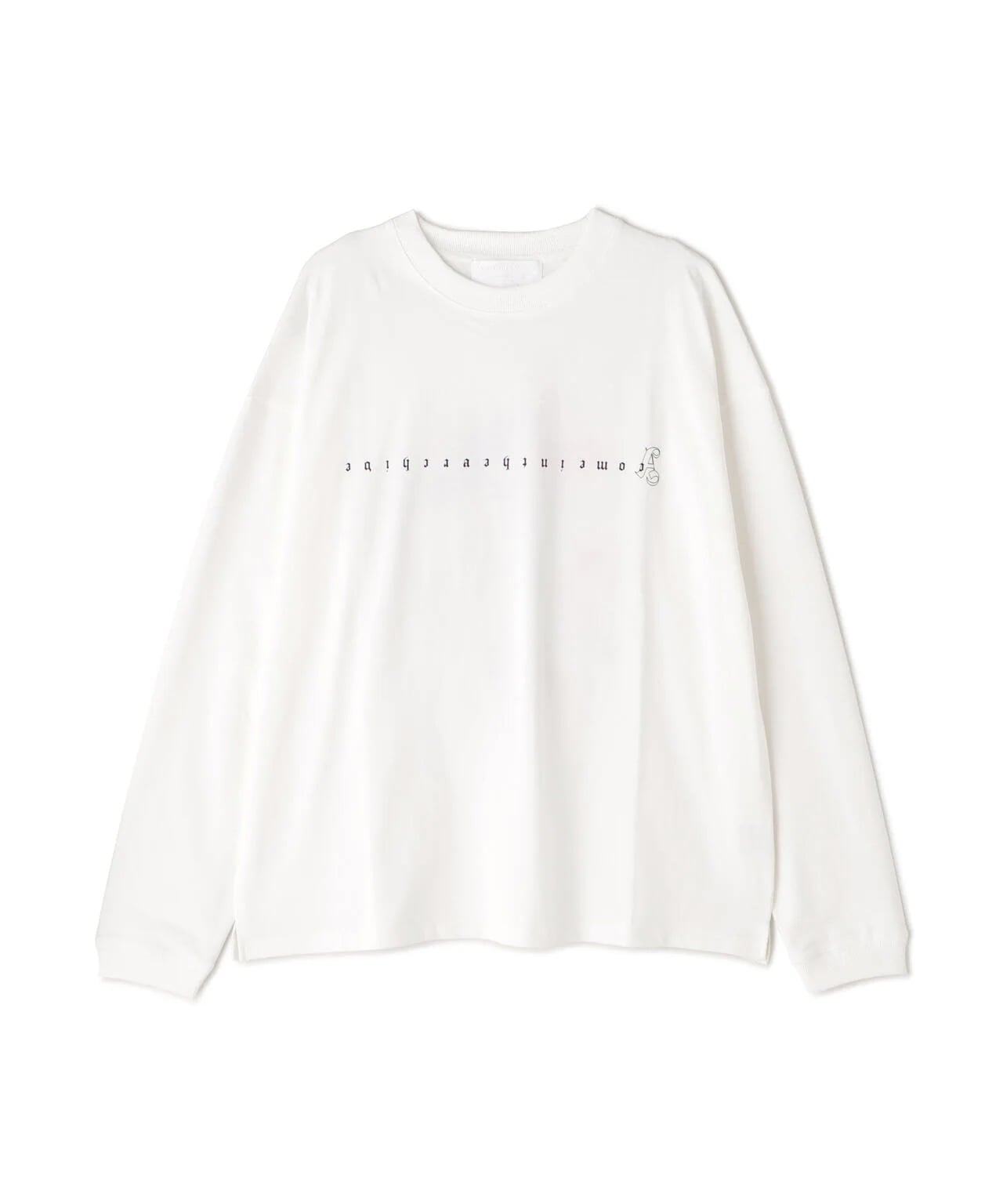A4A/エーフォーエー/PAINT FLOWER LONGSLEEVE TEE White F
