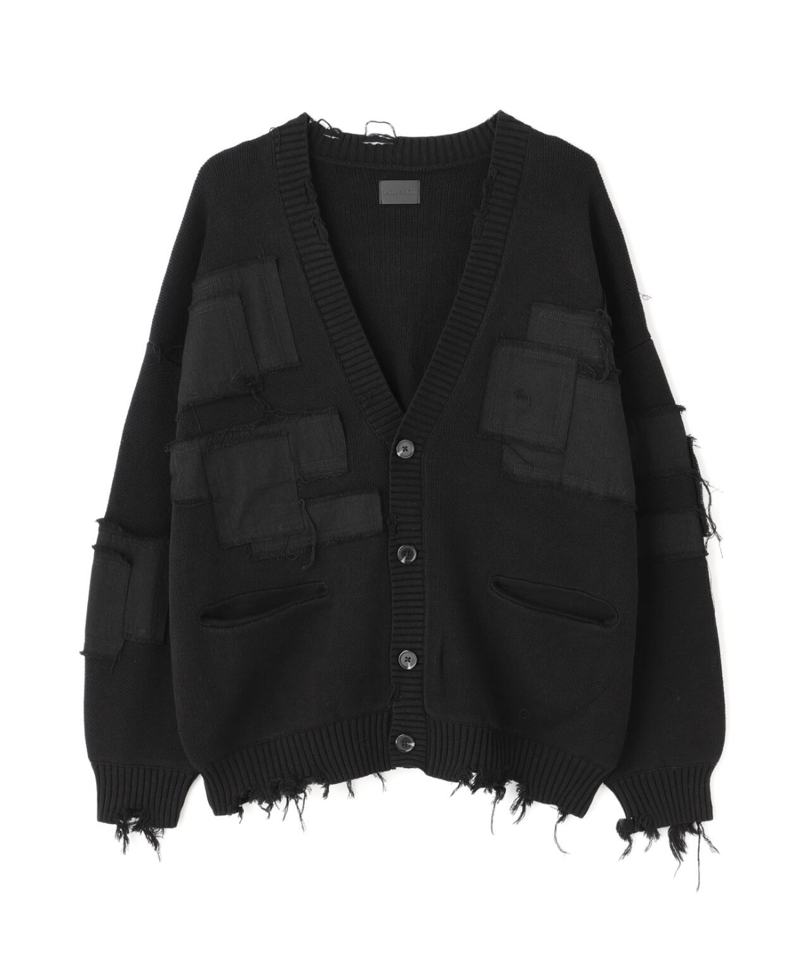 DankeSchon/ダンケシェーン/PACHWORK KNIT CD Black M