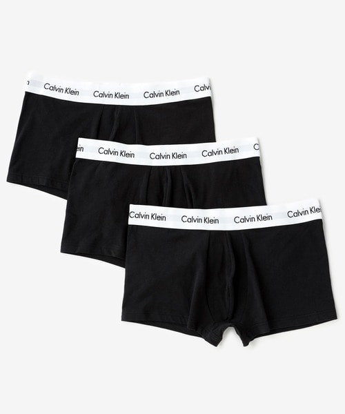 Calvin Klein/カルバンクライン/Low Rise Trunk 3pk BLACK S