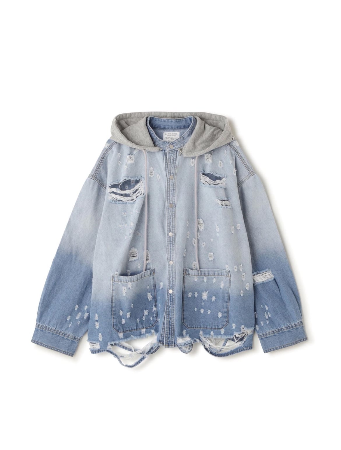 DS/SHOTGUNDENIM HOOD SH BLUE M