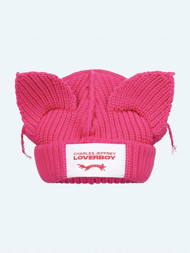 Charles Jeffrey LOVERBOY/CHUNKY EARS BEANIE(F pink)｜ LHP