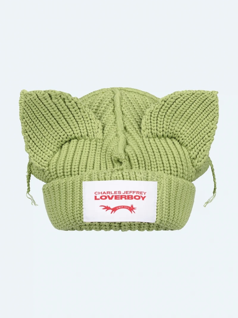 Charles Jeffrey LOVERBOY/CHUNKY EARS BEANIE Green F