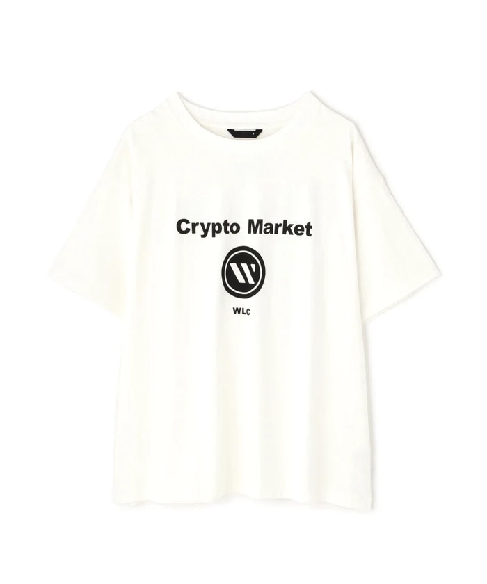 WHITELAND/ホワイトランド/CRYPTO MARKET TEE White F