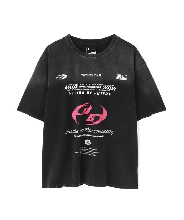 DankeSchon/ダンケシェーン/POWDER S/S TEE RACE PINK Black M
