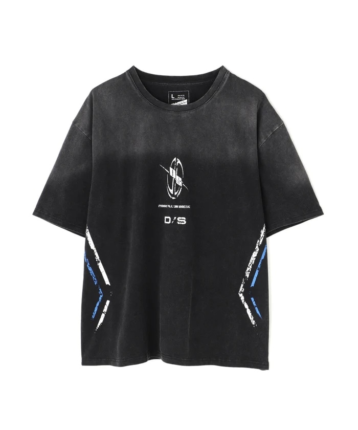  DankeSchon/ダンケシェーン/POWDER SS TEE RACE BLUE charcoal L