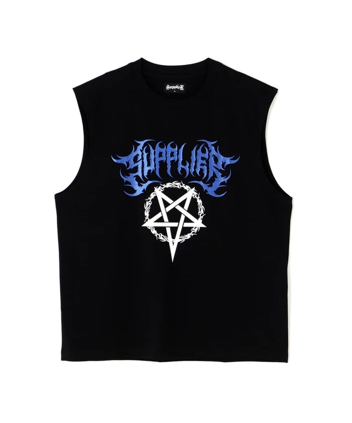 SUPPLIER/サプライヤー/DEATH METAL BOXY SLEEVELESS Black M