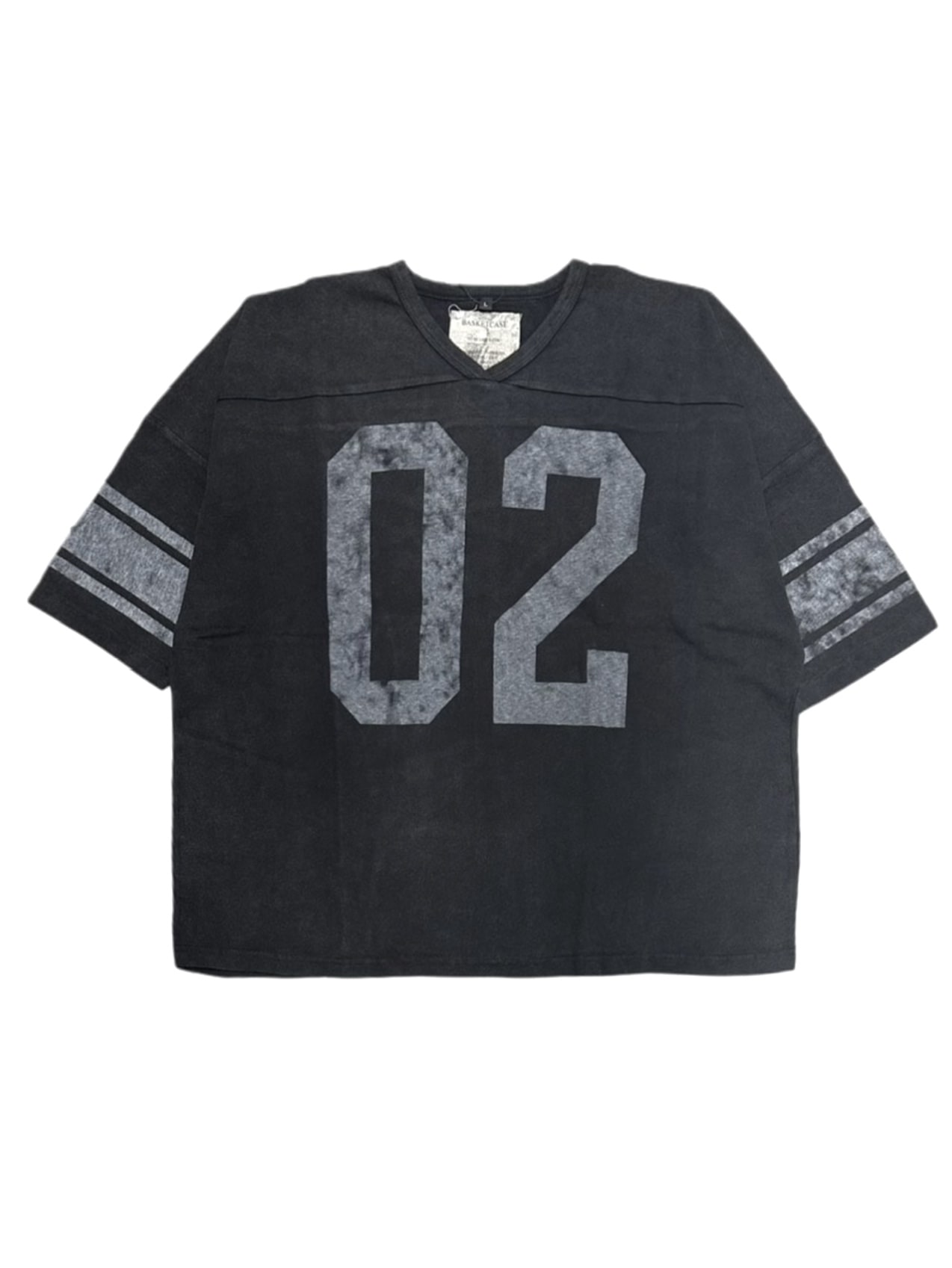 【BASKETCASE】バスケットケース/HORSECOLLAR, football shirt ss Black L