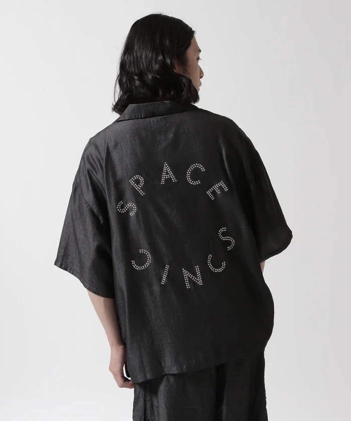 DankeSchon/ダンケシェーン/TENCEL OPENCOLLAR S/S SHIRTS Black M