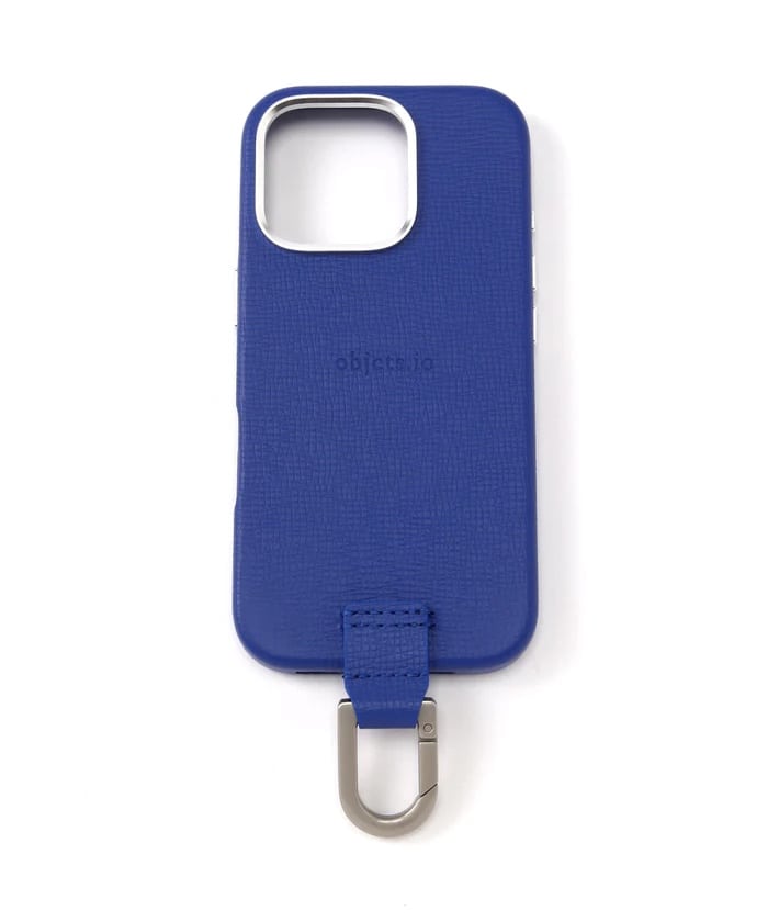 objects.io/オブジェクツアイオー/iPhone CARABINER LEATHER CASE - iPhone16 Pro BLUE iPhone16 Pro
