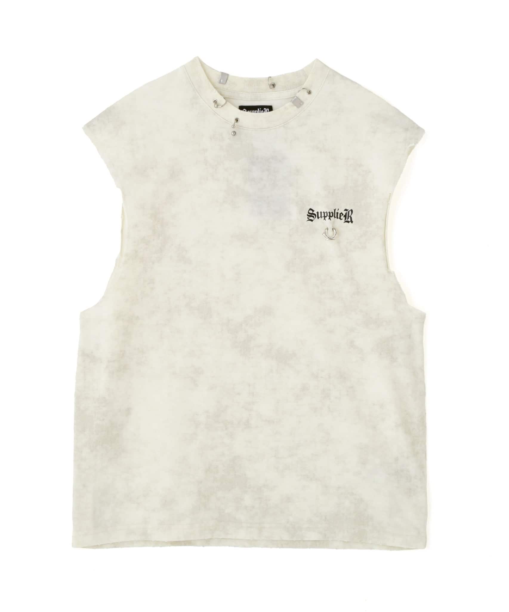 SUPPLIER/サプライヤー/【LHP EXCLUSIVE】Damage Pierced Cross NS GREY XL