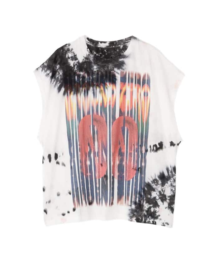 DankeSchon/ダンケシェーン/TIEDYE NOSLEEVES NUMBERRING M