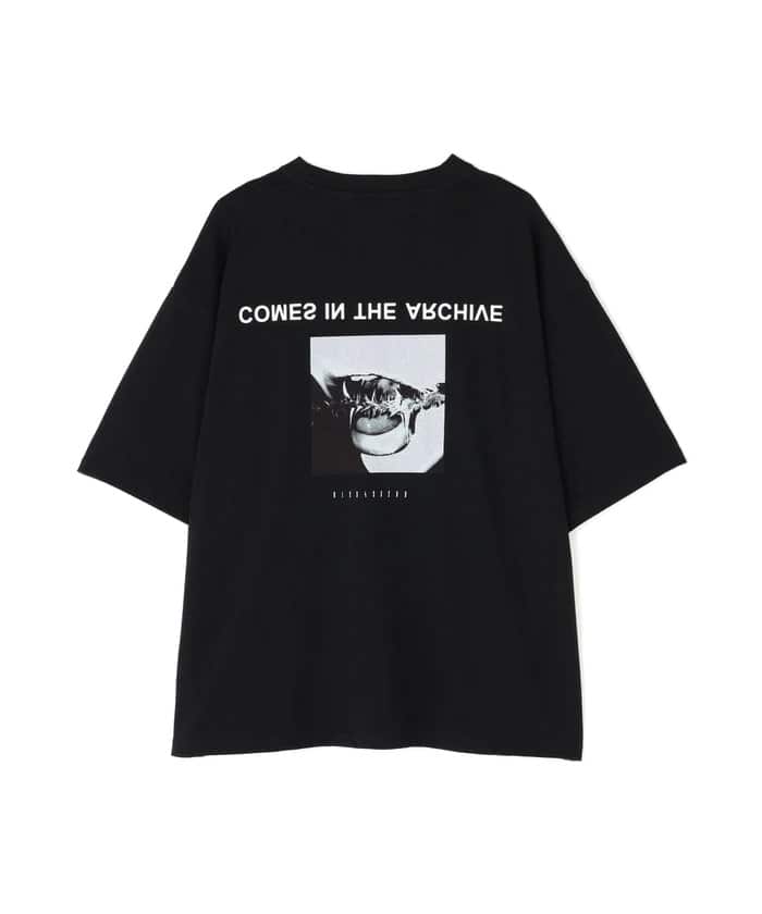 A4A/エーフォーエー/BLACK S/S TEE MOUTH Black S