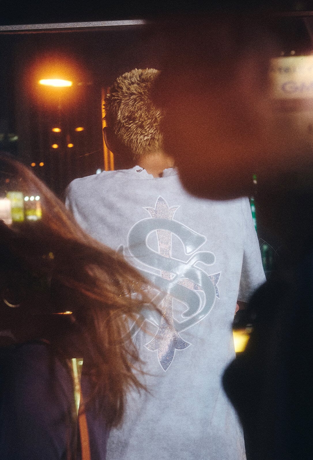 Supplier/サプライヤー/【LHP EXCLUSIVE】DAMAGE PIERCED CROSS TEE BLUE M