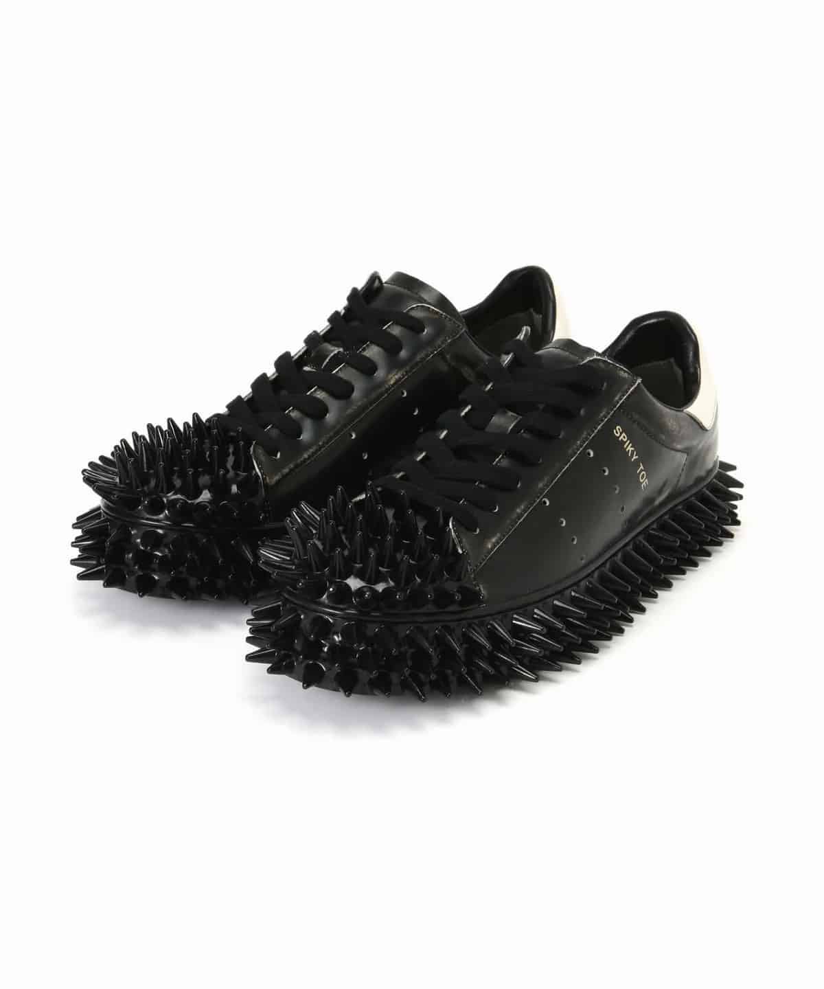doublet/ダブレット/SPIKY LEATER SNEAKER Black 25.0