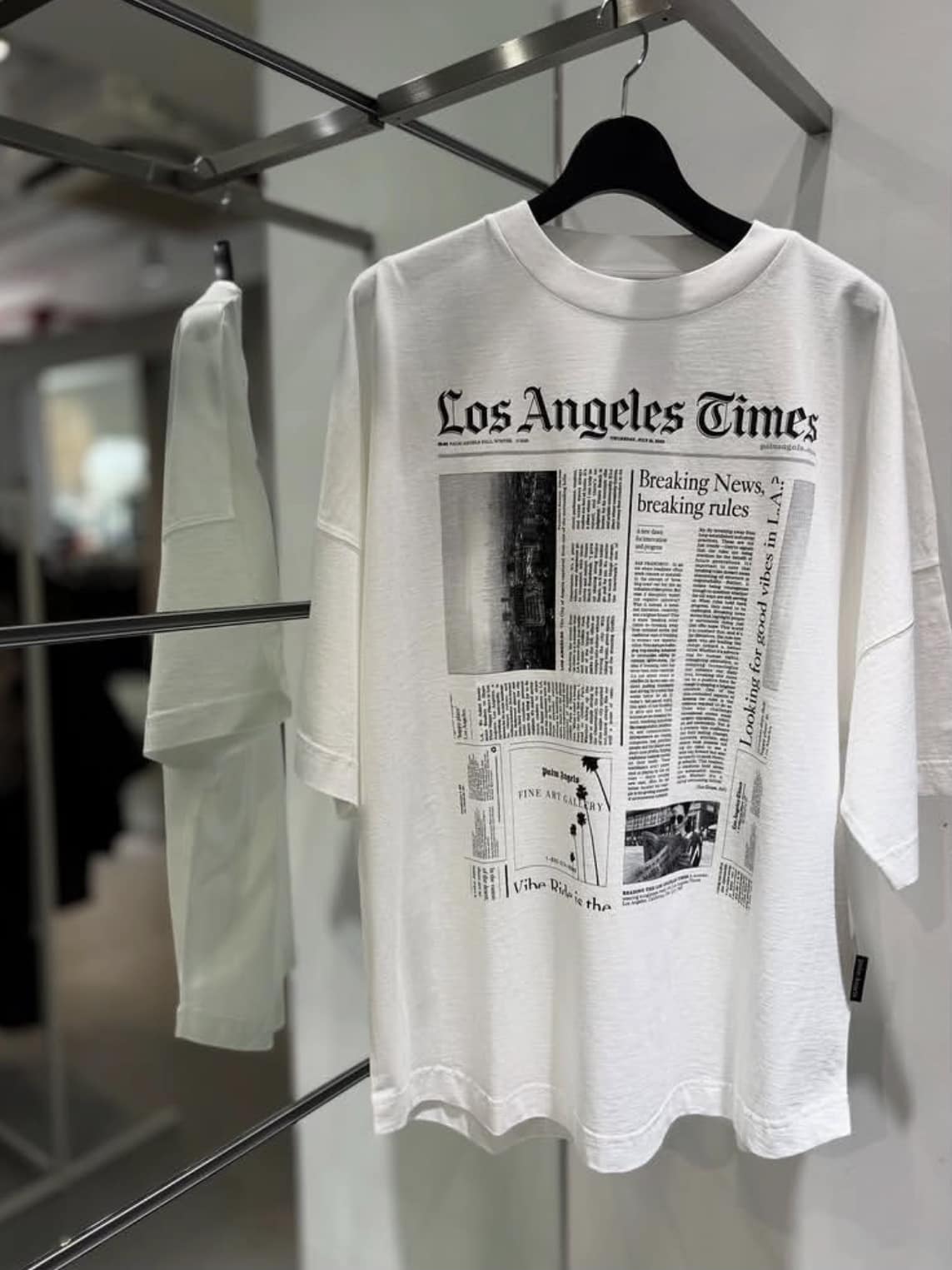 Palm angels/ パームエンジェルス/PAXLATIME NEW OVER TEE White S