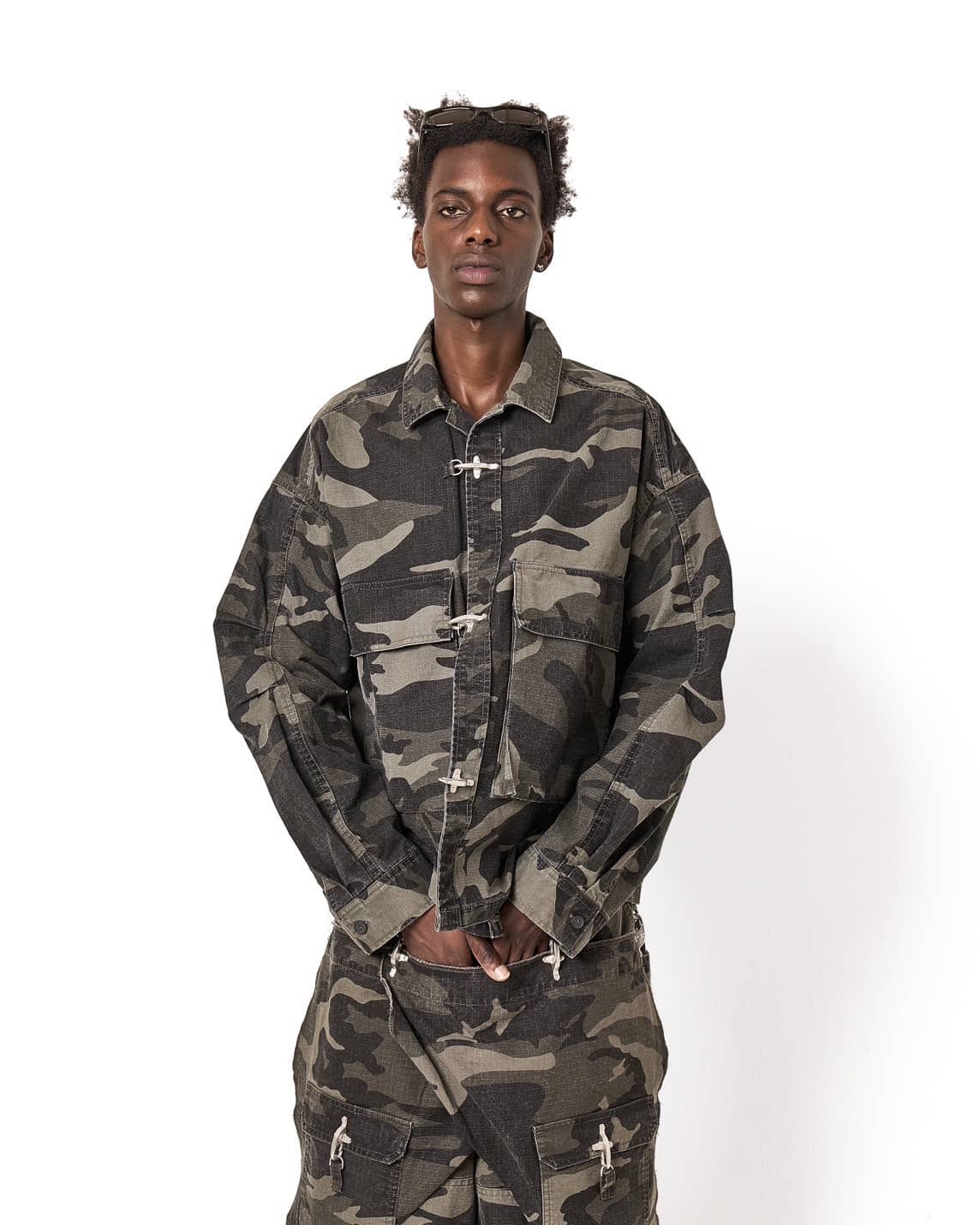 DankeSchon/ダンケシェーン/RIPSTOP CARGO SH gray M