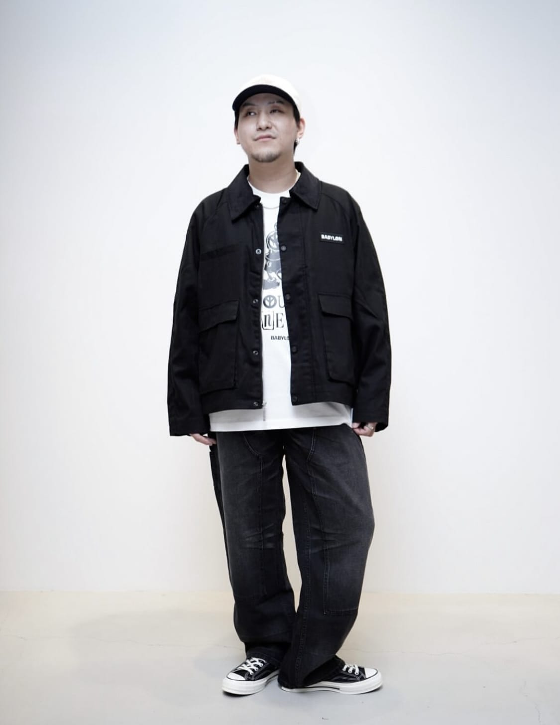 BABYLON/バビロン/UTILTY JACKET Black S