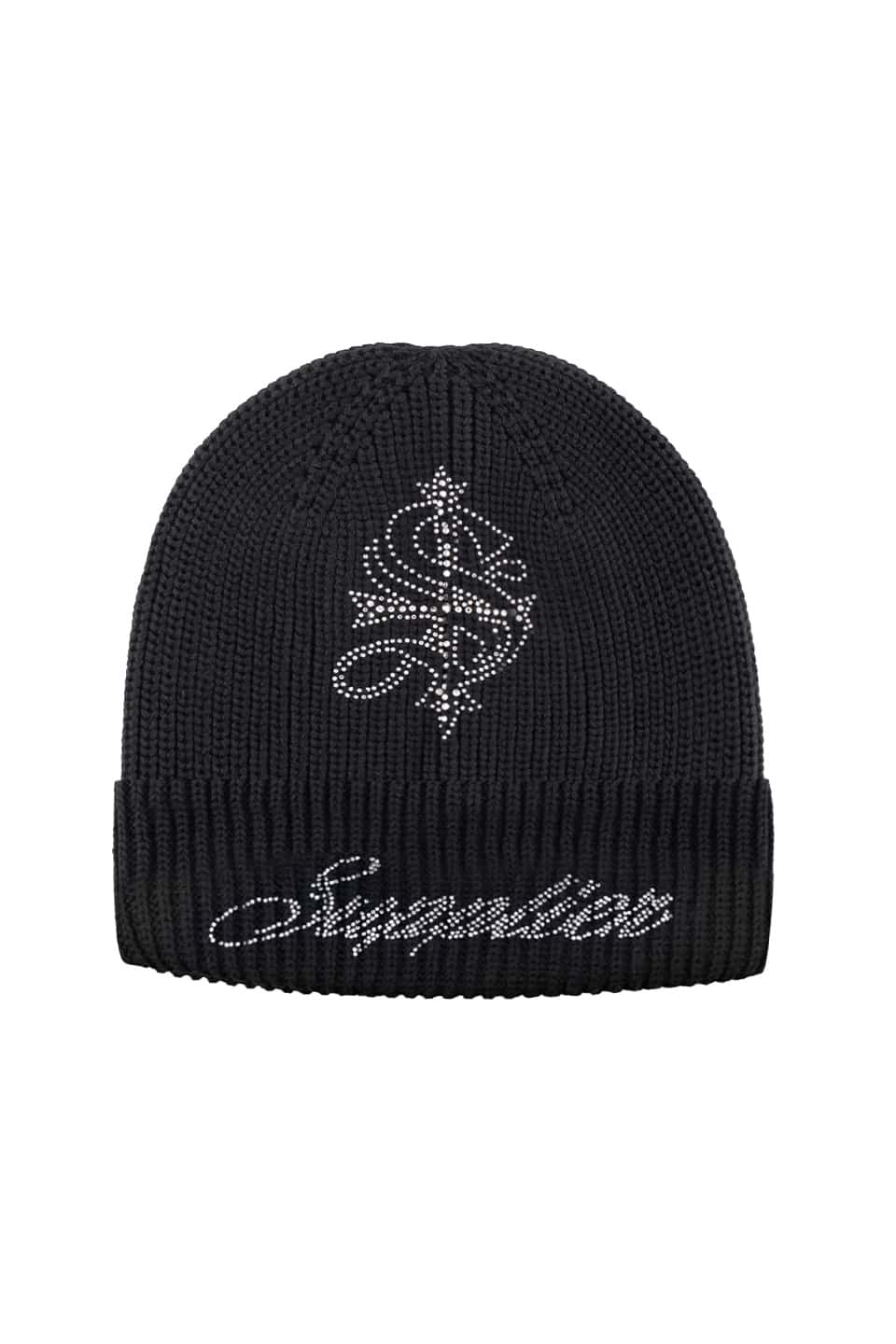 Supplier/サプライヤー/Cross Rhinestone Balaclava Beanie Black FREE