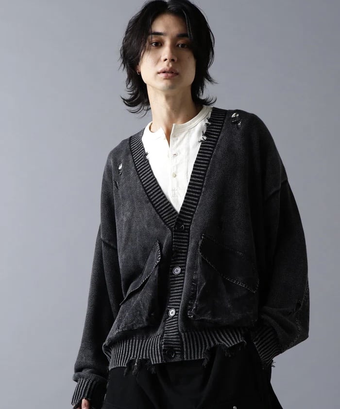 DankeSchon/ダンケシェーン/MILS KNIT CARDIGAN Black M