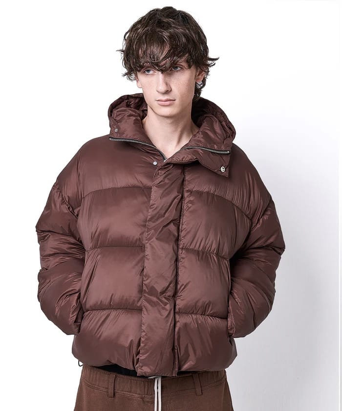 DankeSchon/ダンケシェーン/高密度NYLON HOODED BLOUSON Brown S