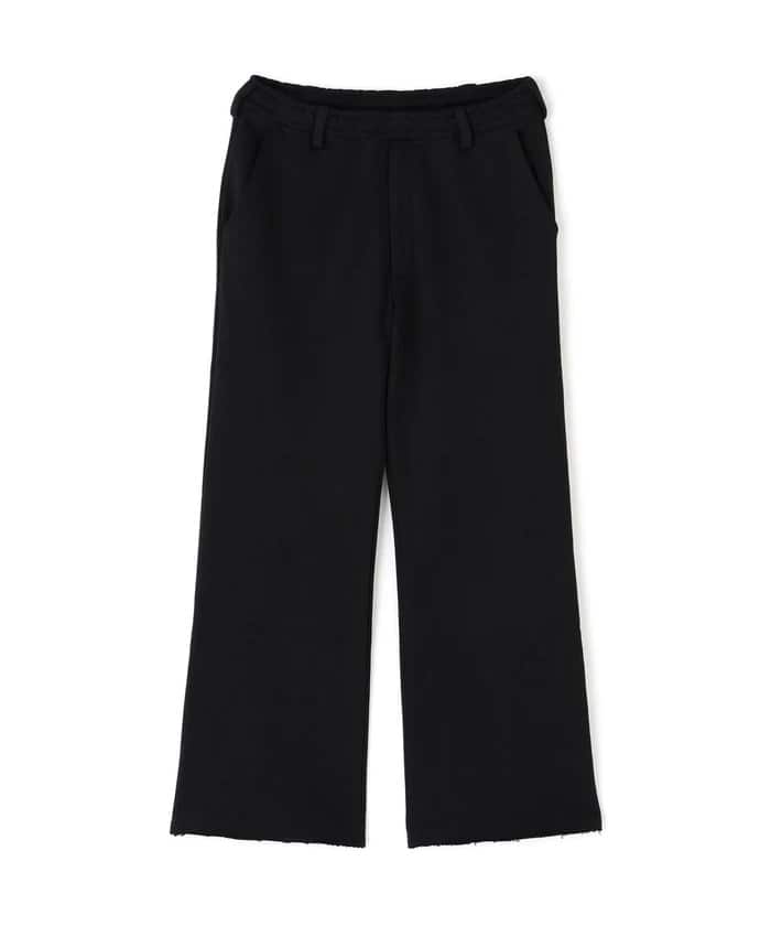 WHITELAND/ホワイトランド/SWEAT FLARE PANTS Black Free