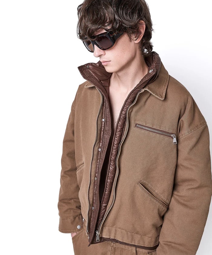 DankeSchon/ダンケシェーン/DUCK LAYER BLOUSON Brown M