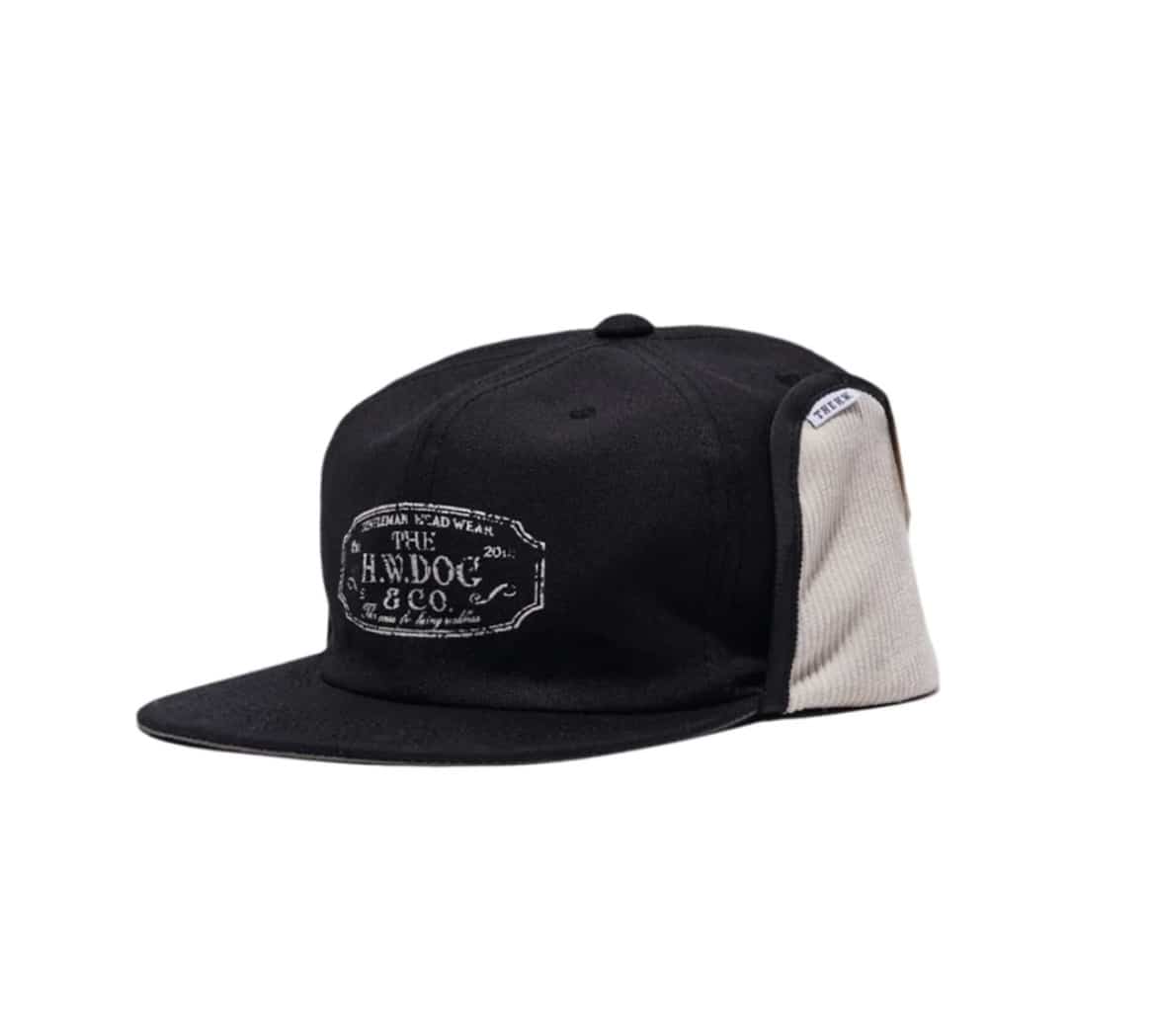 THE H.W.DOG&CO./ザエイチダブリュードッグアンドコー TRUCKER WINTER CAP - BLACK Black 38