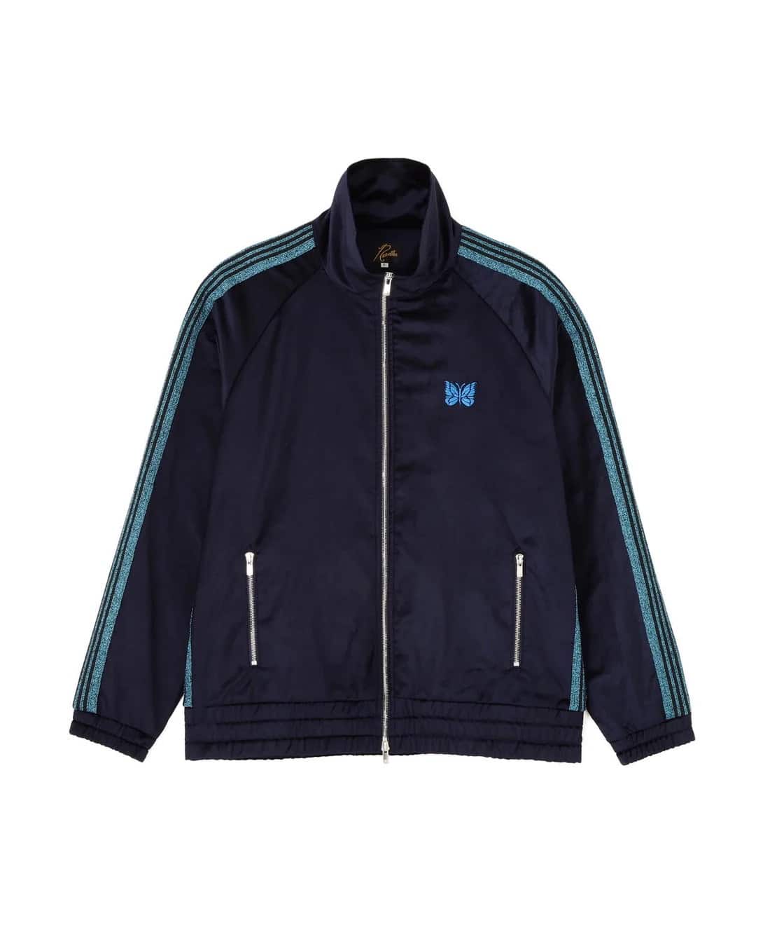 Needles ニードルス 26ss "Exclusive Track Jacket - C/PE Velour" Navy Black S