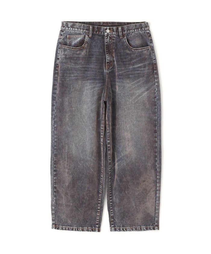 WHITELAND/ホワイトランド/FLOCKY WIDE DENIM PANTS