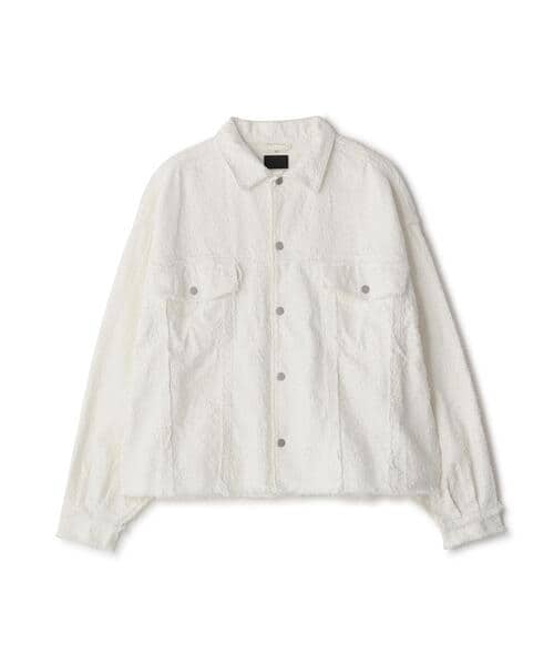 DankeSchon/ダンケシェーン/NEEDLEPUNCH DENIM 3rd JACKET White S