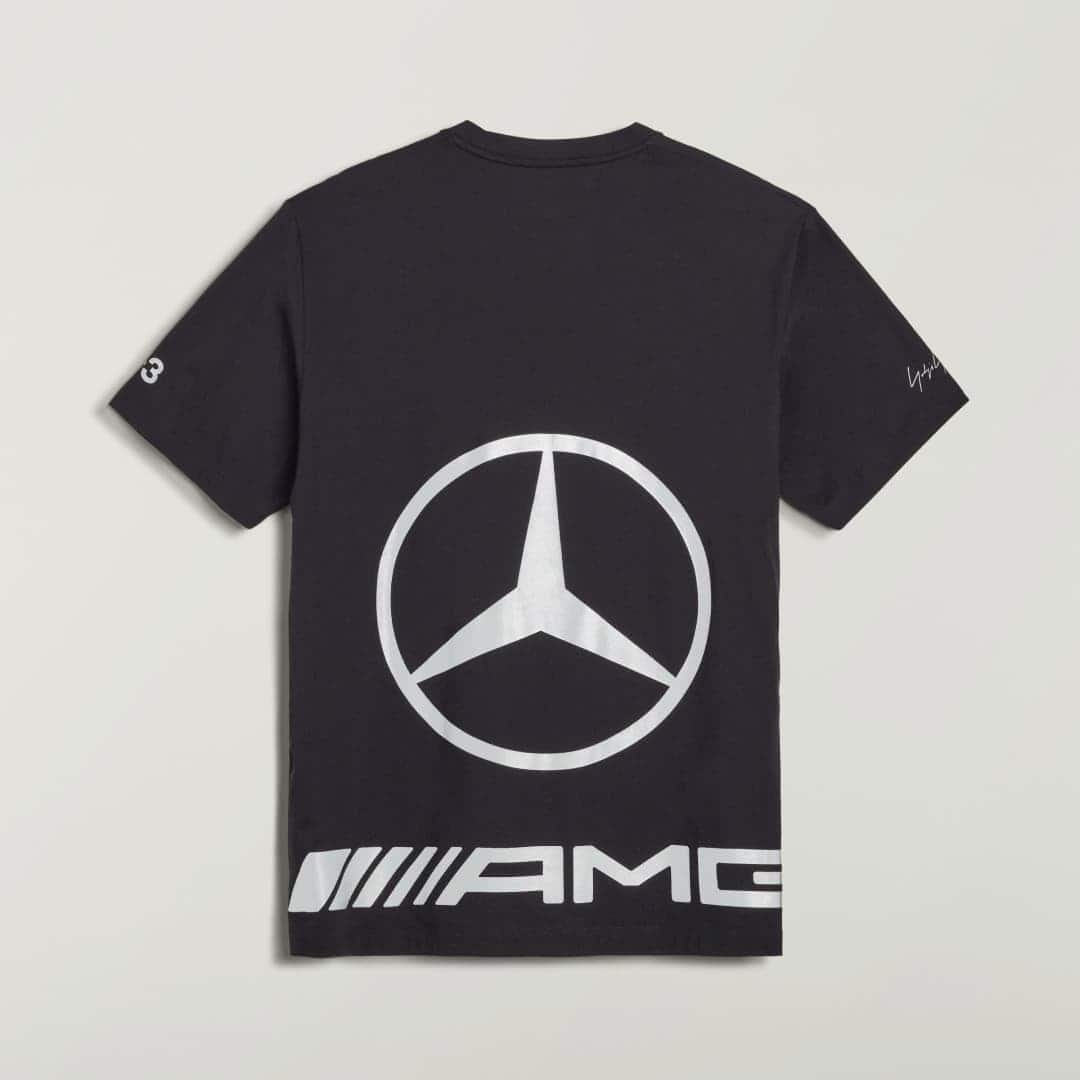 Y-3 MERCEDES - AMG PETRONAS FORMULA 1 TEAM CHAOS LOGO SHORT SLEEVE TEE Black M