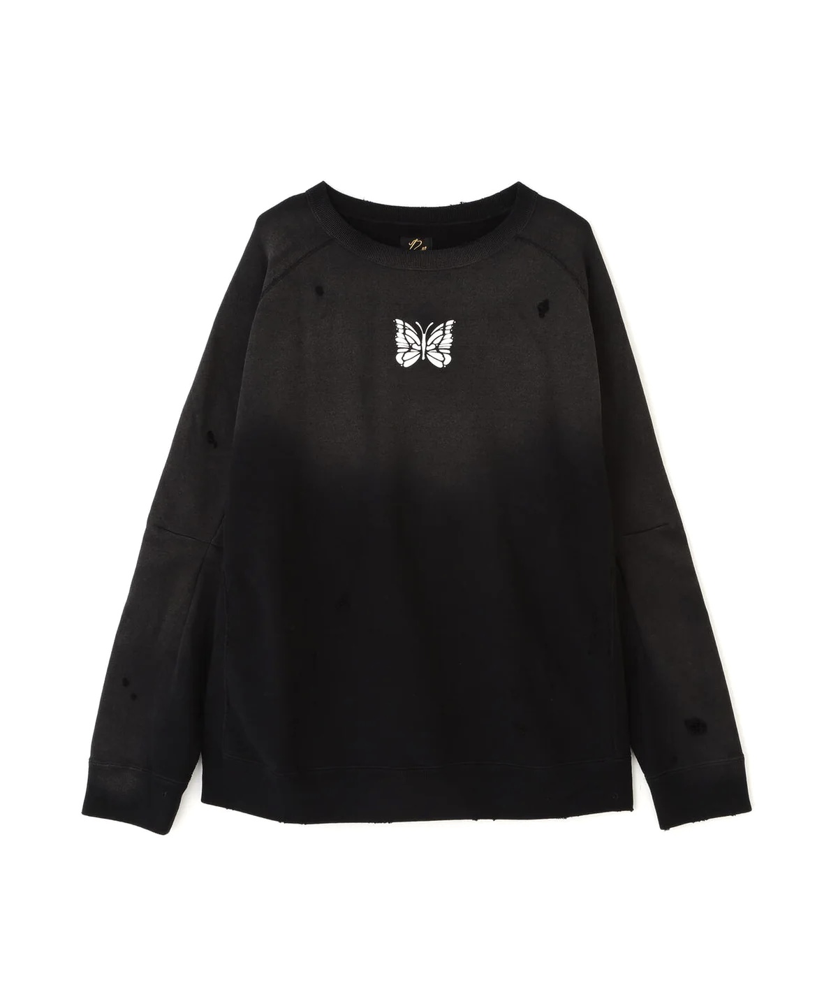 NEEDLES/ニードルズ/DECONSTRUCTED SWEAT SHIRT Black M