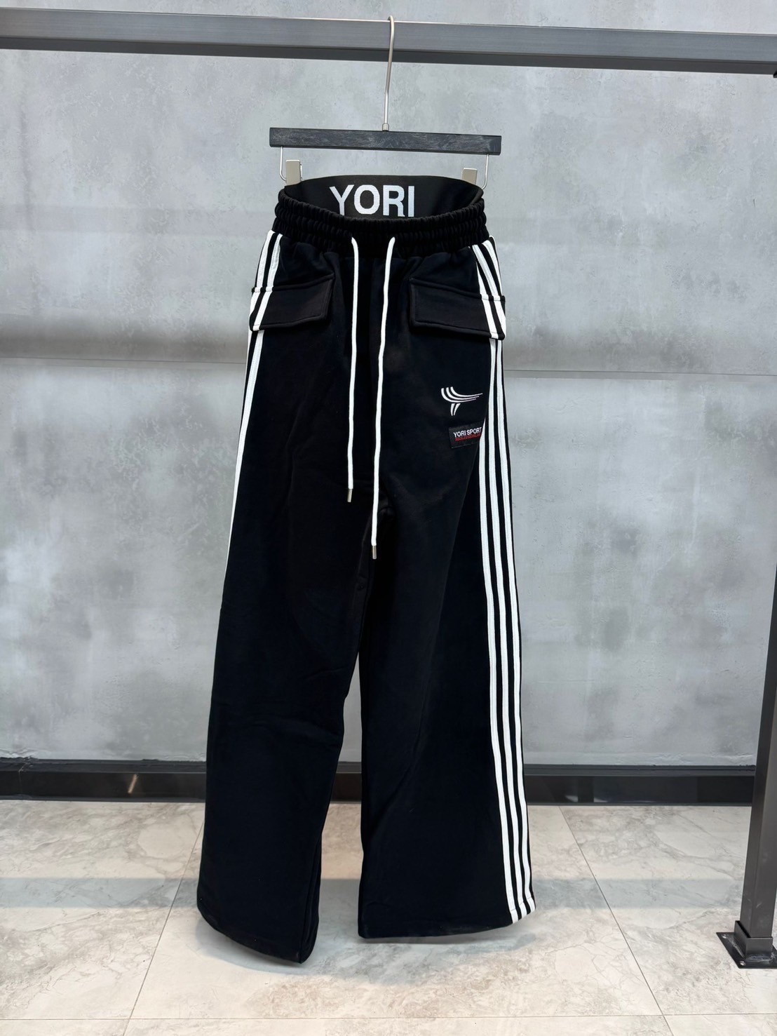 EXCLUSIVE/Reckless×Yori LHP Side line pants Black S