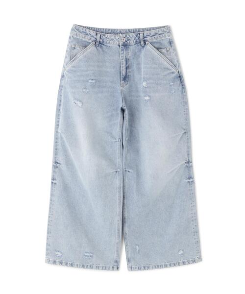 DankeSchon/ダンケシェーン/12oz BAGGY JEANS/ICE Blue S